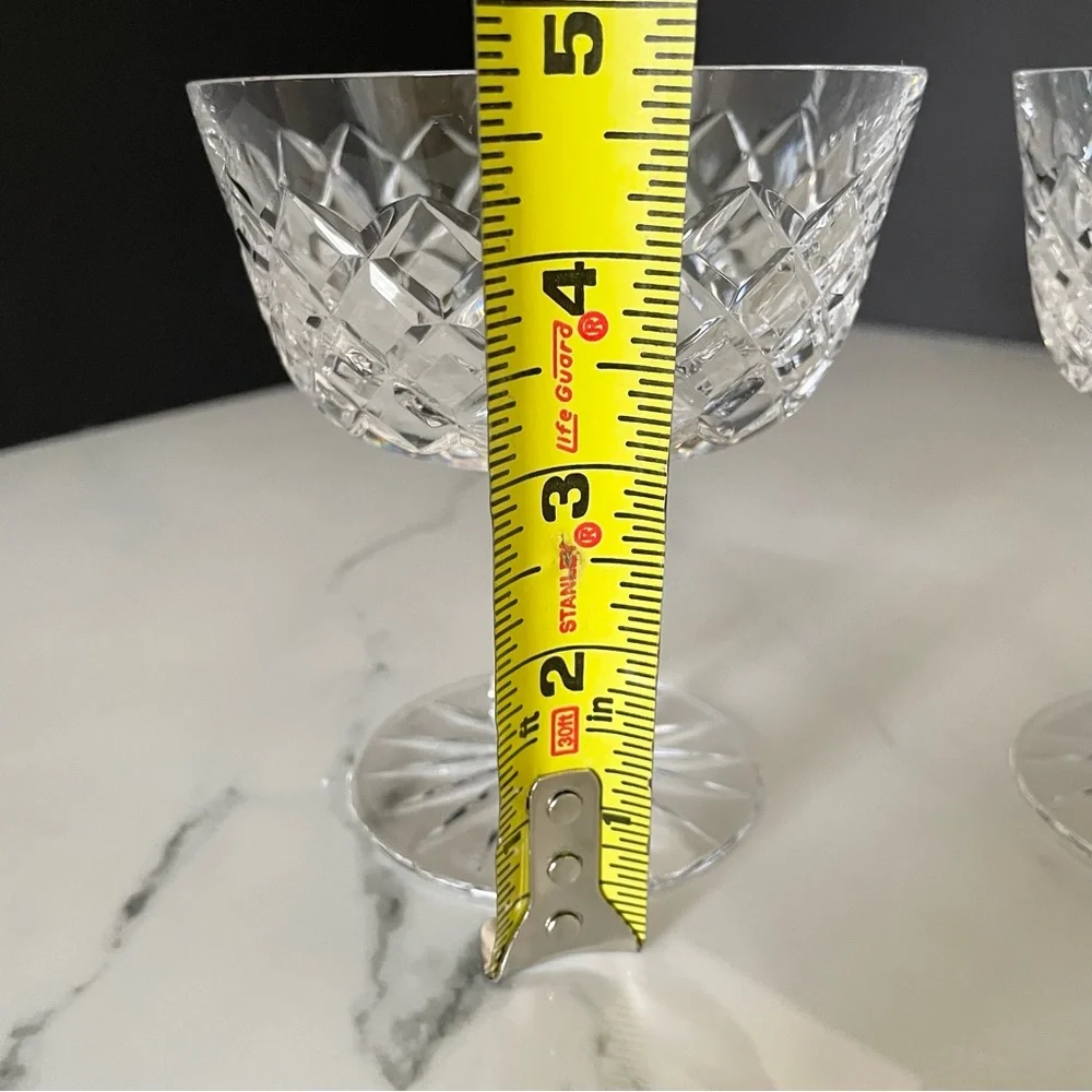 SET of 2 Crystal Dessert Coupes